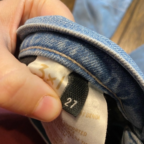 3x1 Color block Hem Spectrum Jeans Size 27 B13 - Picture 4 of 8